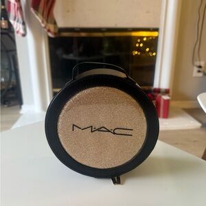 SOLD - MAC Round Gold Cosmetic Case